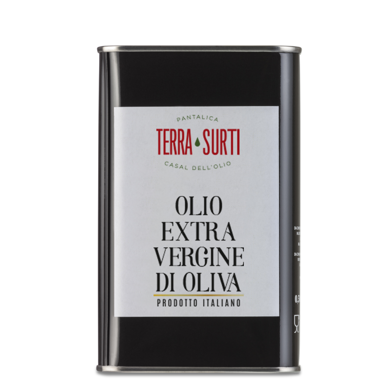 2 EXTRA VIRGIN OLIVE OIL TIN 5 L - 100% ITALIAN - TERRA SURTI